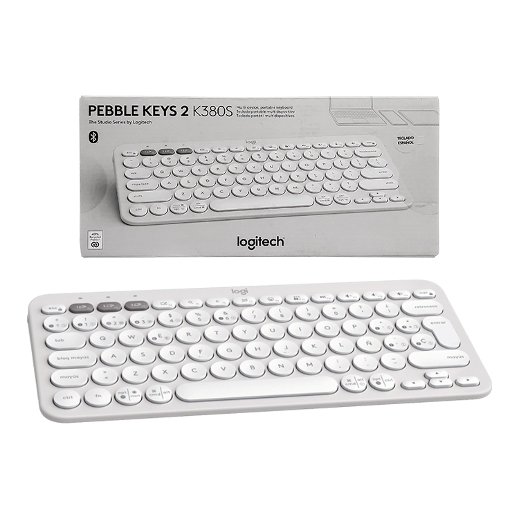Teclado Logitech Wireless Pebble Keys 2 K380S Blanco